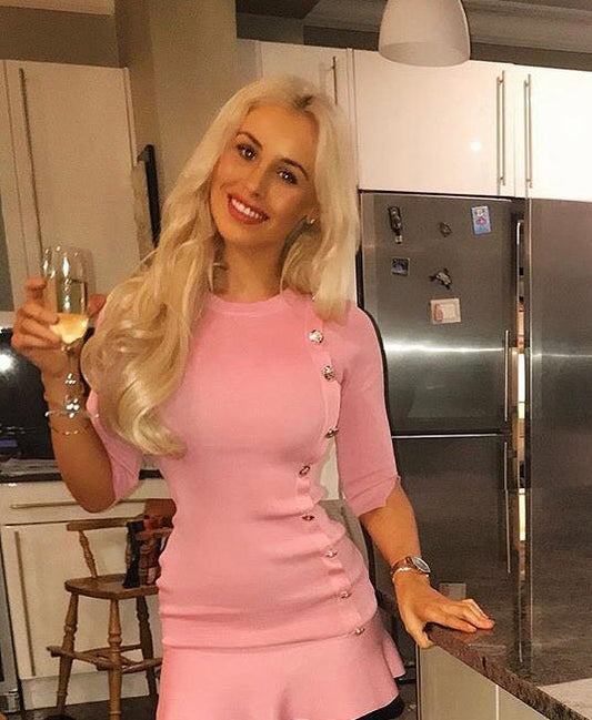 Crop Polly button dress