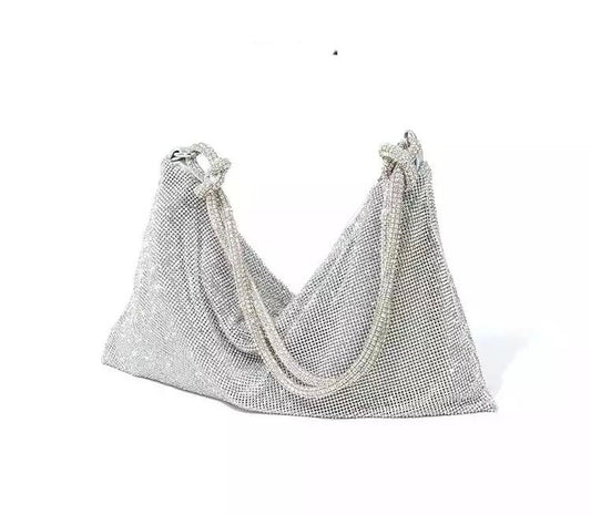 Ring stone clutch bag
