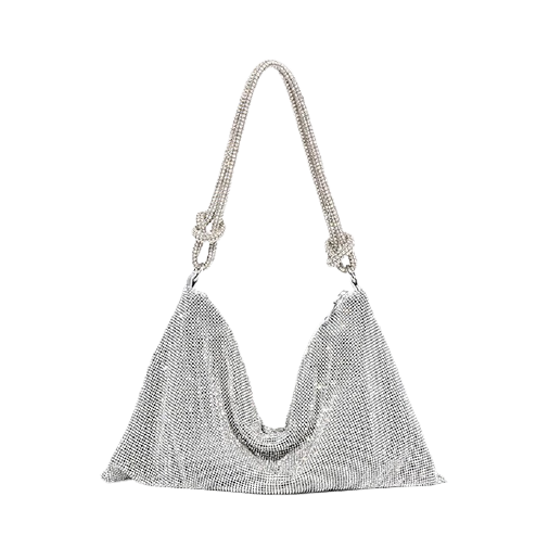Ring stone clutch bag